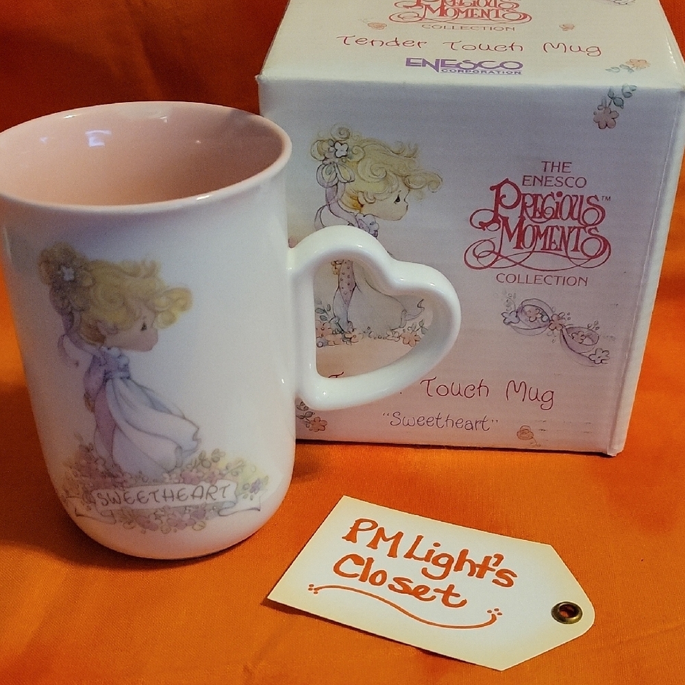 Precious Moments Enesco Ceramic Mug "Sweetheart" Pink White